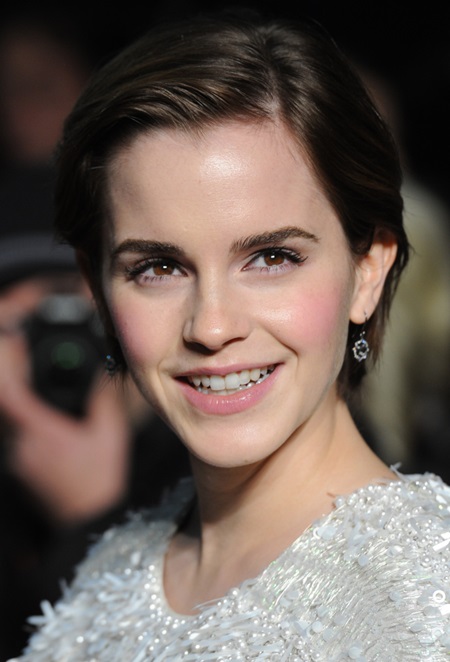 British actress Emma Watson attends the premiere of "My Week With Marilyn" at Cineworld Haymarket in London on November 20, 2011. UPI/Rune Hellestad Photo via Newscom
