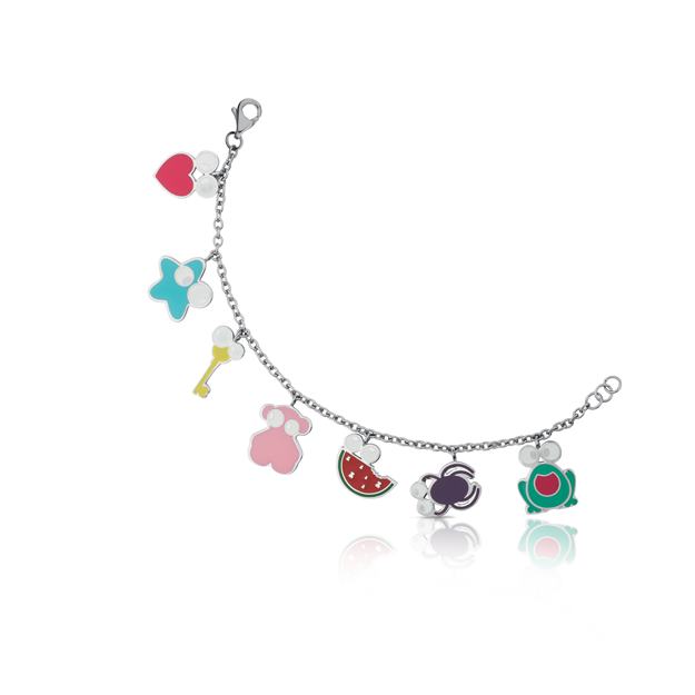 FACE - Steel and enamel bracelet