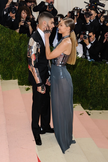 Metropolitan Museum of Art Costume Institute Gala - Manus x Machina: Fashion in the Age of Technology at the Metropolitan Museum of Art Featuring: Zayn Malik, Gigi Hadid Where: Montclair, New Jersey, United States When: 03 May 2016 Credit: C.Smith/WENN.com