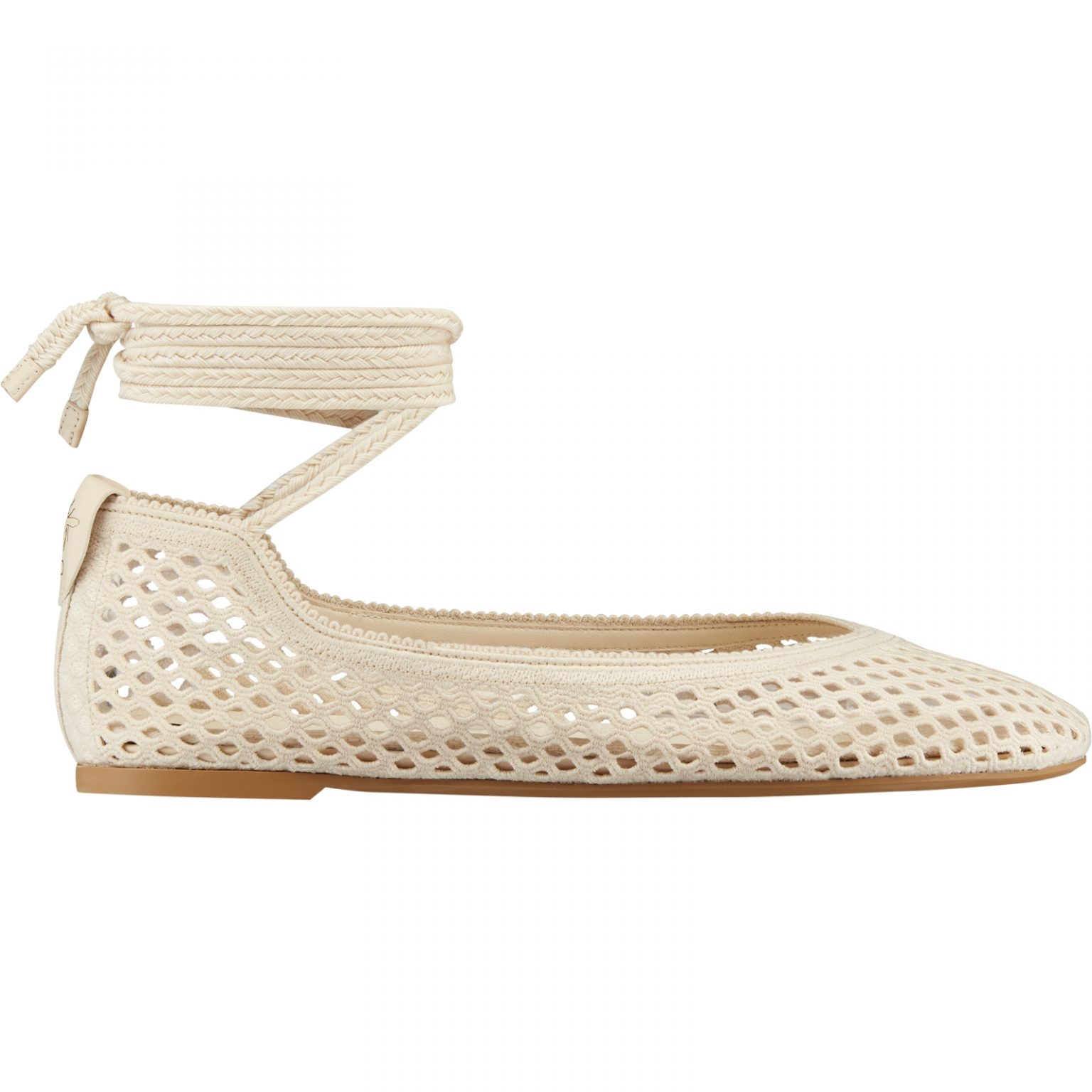 dior poème lace ballerina flat