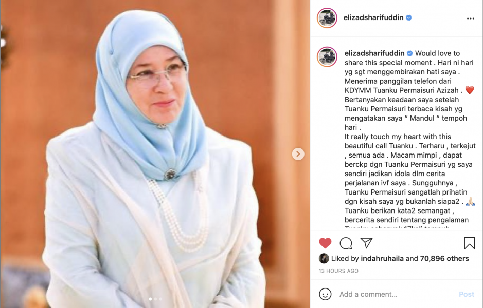 Hikmah Sebalik Fitnah, Elizad Sharifuddin Terima Panggilan Tuanku Permaisuri Agong