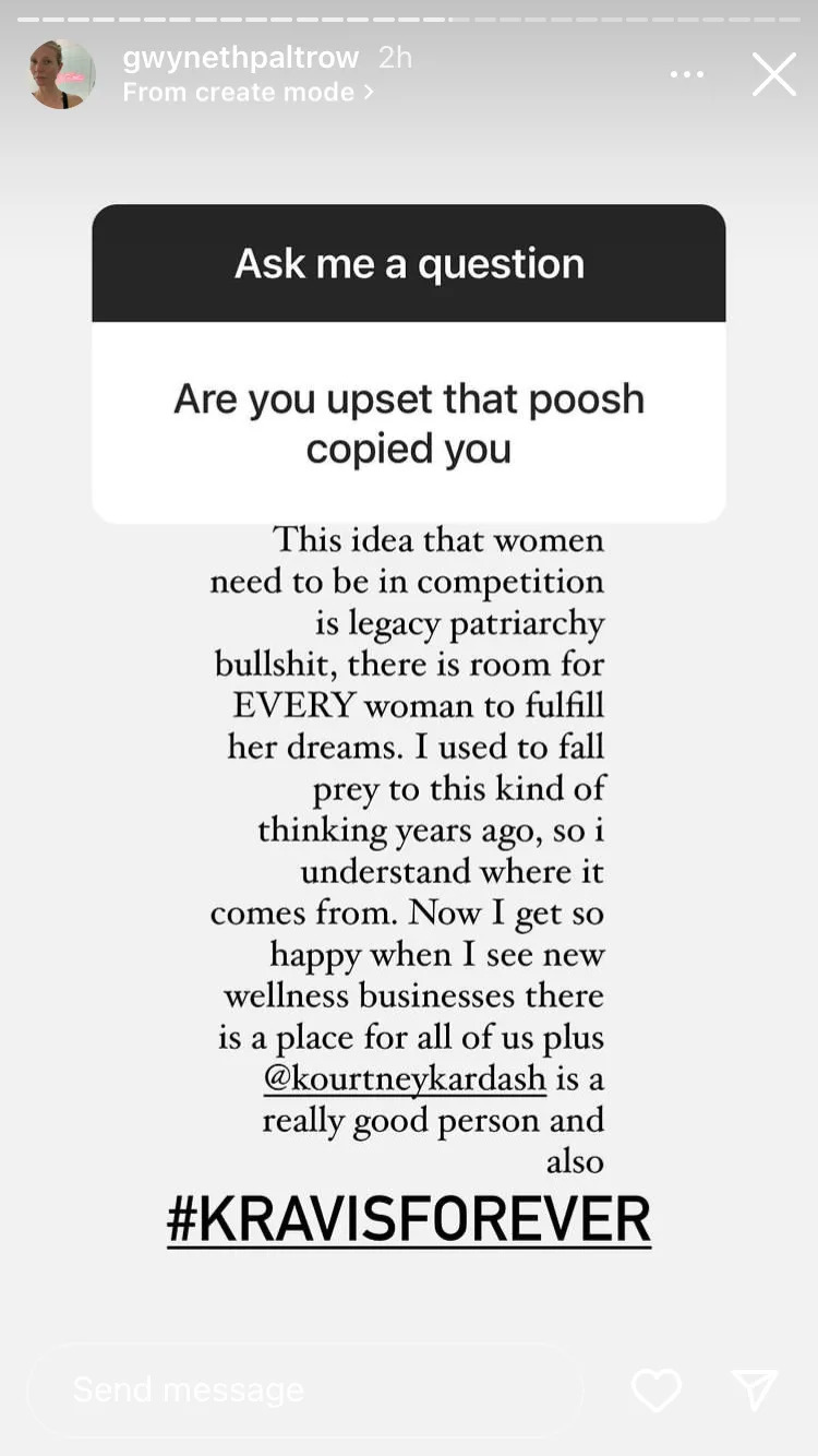 Gwyneth Paltrow Sokong Jenama Kesihatan Kourtney Kardashian