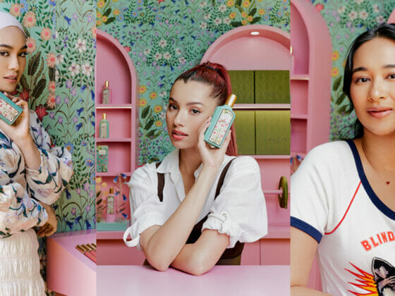 Gucci Flora Fantasy Penyeri Hari Amelia, Rose & Ally Mukhriz