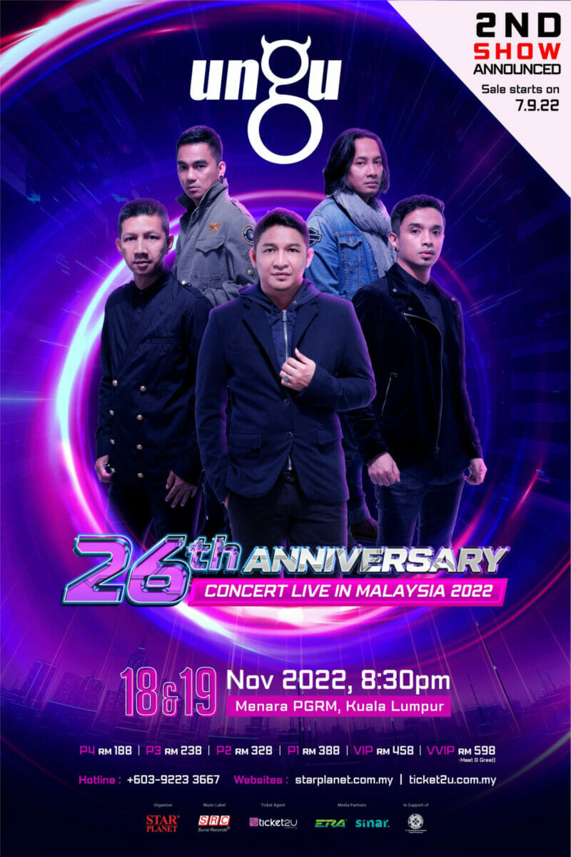 UNGU Lanjutkan Satu Hari Konsert Jelajah Malaysia