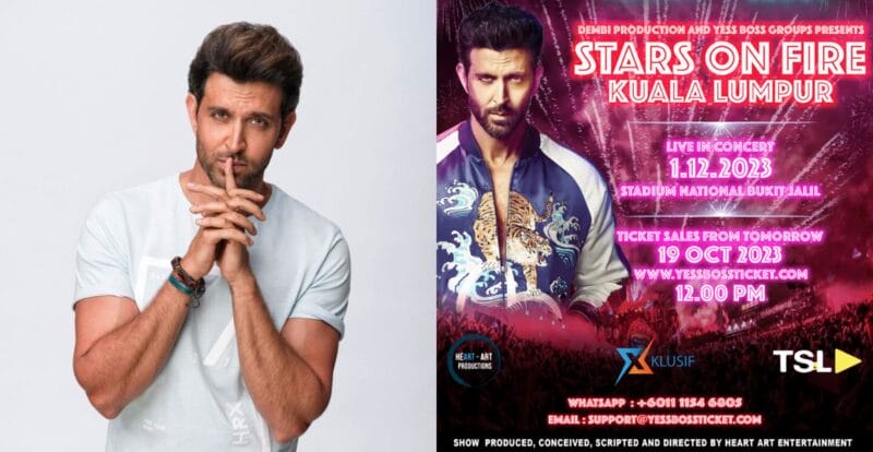 Hrithik Roshan Hiburkan Peminat Bollywood Di Kuala Lumpur Disember Ini